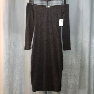 Dark Gray Sweater Dress